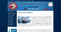 Desktop Screenshot of peoriaguttermasters.com